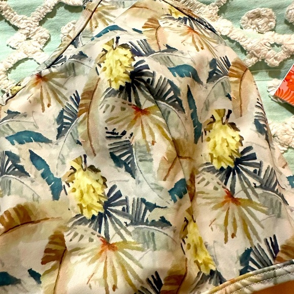 KORTNI JEANE Swim Top “palm bananas” Sz S - NWT - Picture 2 of 5